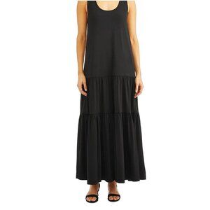 Caslon Womens Sleeveless Maxi Dress Size M in Black